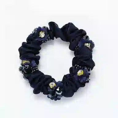 简应舒 发绳扎马尾简约头花串珠款绑头发皮筋 奥地利水晶 发圈 女款