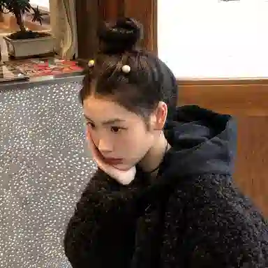 芒果饰品 黑丝绒珍珠碎发饰 植绒 发夹 女款