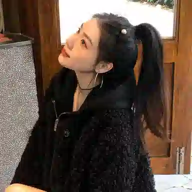 芒果饰品 黑丝绒珍珠碎发饰 植绒 发夹 女款