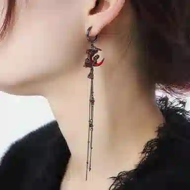 Masw Blood Moon Rose Earrings