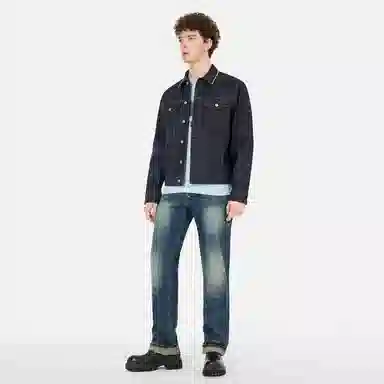 EVISU Seagull Embroidered Denim Jacket