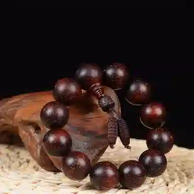 鶄鲤 新中式佛珠 红花梨 手串 男女同款情侣款