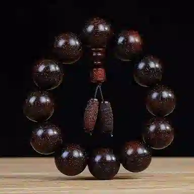 鶄鲤 新中式佛珠 红花梨 手串 男女同款情侣款