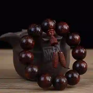 鶄鲤 新中式佛珠 红花梨 手串 男女同款情侣款