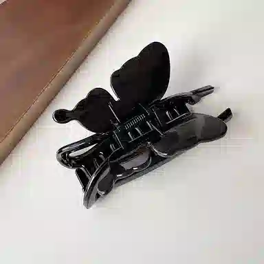 如花梦 简约蝴蝶 高级感气质鲨鱼夹 亚克力 发夹 女款