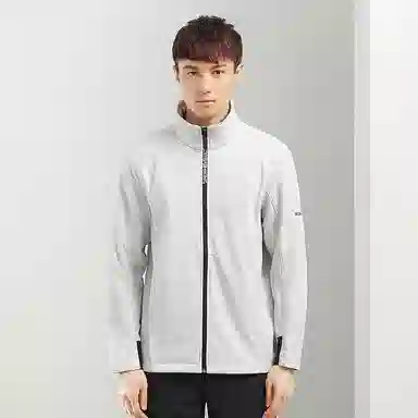 探路者 字母印花防风加绒软壳夹克 男款