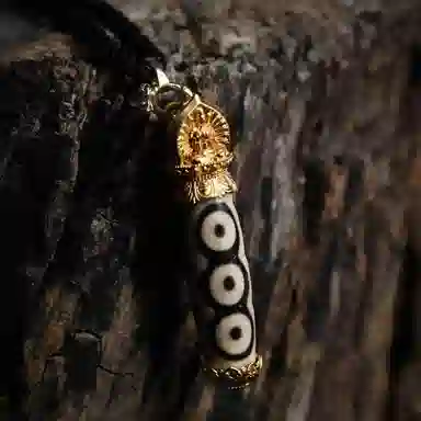 天台山 圣品天珠古法民族风转运好运 玛瑙 玉石吊坠 男女同款情侣款