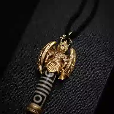 天台山 圣品天珠古法民族风转运好运 玛瑙 玉石吊坠 男女同款情侣款