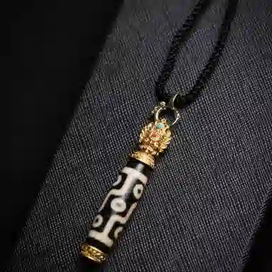 天台山 圣品天珠古法民族风转运好运 玛瑙 玉石吊坠 男女同款情侣款