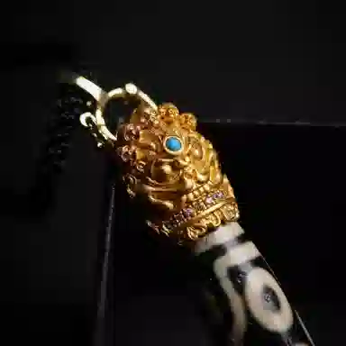 天台山 圣品天珠古法民族风转运好运 玛瑙 玉石吊坠 男女同款情侣款