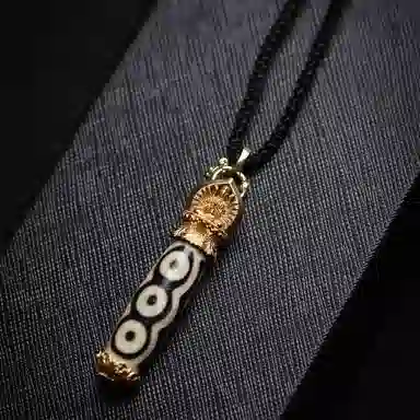 天台山 圣品天珠古法民族风转运好运 玛瑙 玉石吊坠 男女同款情侣款