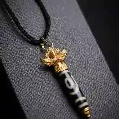 天台山 圣品天珠古法民族风转运好运 玛瑙 玉石吊坠 男女同款情侣款