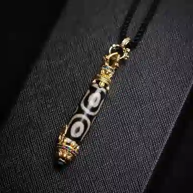 天台山 圣品天珠古法民族风转运好运 玛瑙 玉石吊坠 男女同款情侣款