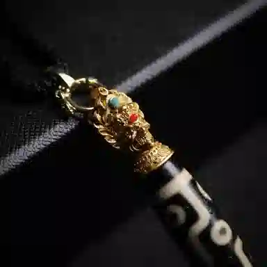 天台山 圣品天珠古法民族风转运好运 玛瑙 玉石吊坠 男女同款情侣款