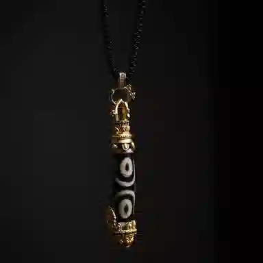 天台山 圣品天珠古法民族风转运好运 玛瑙 玉石吊坠 男女同款情侣款