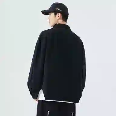 大卫贝肯 美式宽松休闲潮流单排扣翻领夹克外套 男女同款