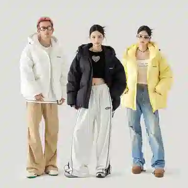 GOLFCROSS Morandi Quilted Hoodie Down Jacket