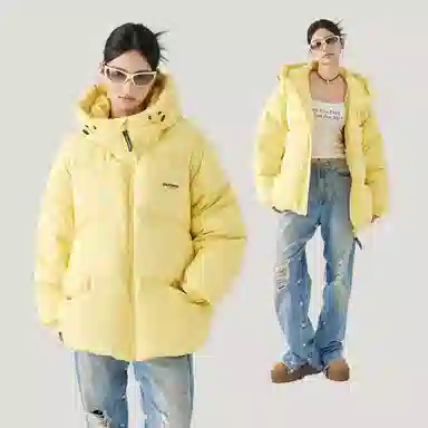 GOLFCROSS Morandi Quilted Hoodie Down Jacket