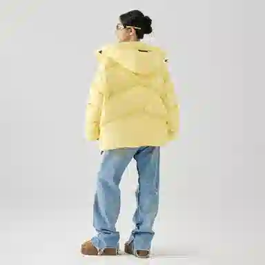 GOLFCROSS Morandi Quilted Hoodie Down Jacket