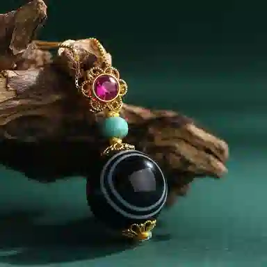 布达拉宫 缠丝藏式民族风天珠颈链锁骨链 玛瑙 项链 男女同款情侣款