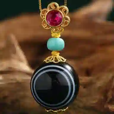 布达拉宫 缠丝藏式民族风天珠颈链锁骨链 玛瑙 项链 男女同款情侣款