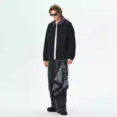 s.k. manor hill Letter Logo Bomber Jacket Purple
