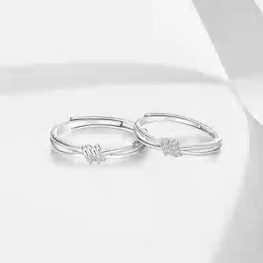 RARONE S925 Silver Couple Ring