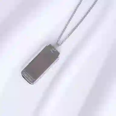 Calvin Klein CK Series I Black & Silver Necklace