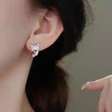 CAROMAY Fox Earrings Copper Alloy