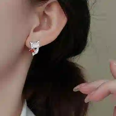 CAROMAY Fox Earrings Copper Alloy