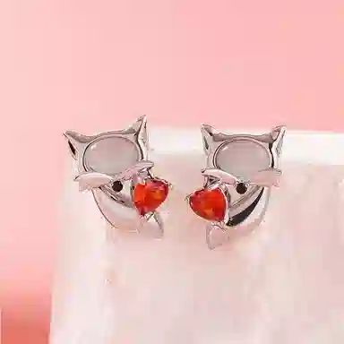 CAROMAY Fox Earrings Copper Alloy