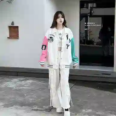 FireMonkey Cartoon Patchwork Jacket