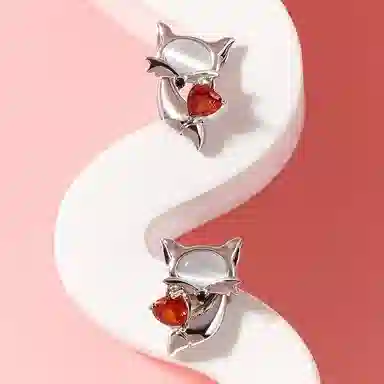 CAROMAY Fox Earrings Copper Alloy