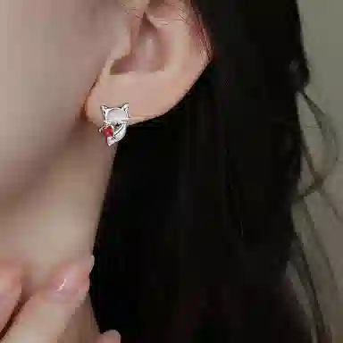 CAROMAY Fox Earrings Copper Alloy