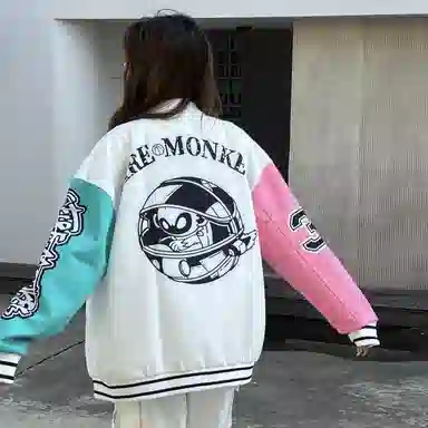 FireMonkey Cartoon Patchwork Jacket