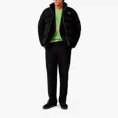 Lacoste Corduroy Zip Jacket Black