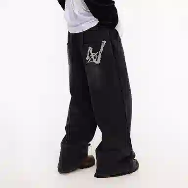 Mr. Jiangnan Vintage Print Knit Pants