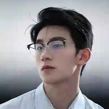 【可配度数】 苍木优品 商务近视专业网上配平光防蓝光斯文痞帅百搭显脸小 合金β钛 眉毛框/眉线框 功能性眼镜 男女同款情侣款