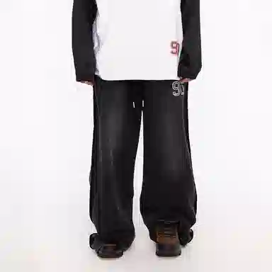 Mr. Jiangnan Vintage Print Knit Pants