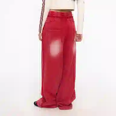 Mr. Jiangnan Vintage Print Knit Pants