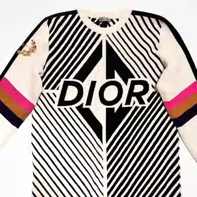DIOR FW23 Logo Knit Sweater White