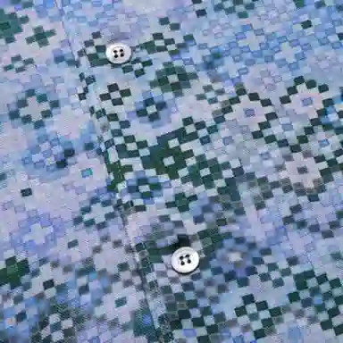 Emporio Armani FW22 Mosaic Print Shirt