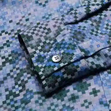 Emporio Armani FW22 Mosaic Print Shirt