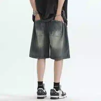 FRQ Vintage Washed Wide Leg Jeans