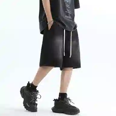 FRQ Vintage Washed Wide Leg Jeans