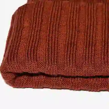 安踏儿童 纯色简约护耳针织保暖加厚防风 腈纶 绒线帽 儿童款