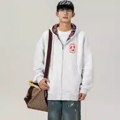 ROBINHOOD Logo Plaid Hoodie