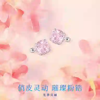 NUSQ Rose Zircon Earrings