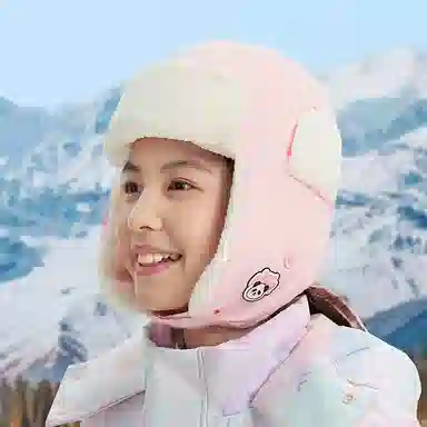 安踏儿童 加绒加厚保暖防风护耳 聚酯纤维 雷锋帽 儿童款