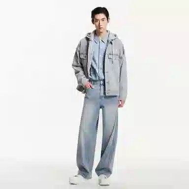 JACK JONES Jacket Light Denim Grey